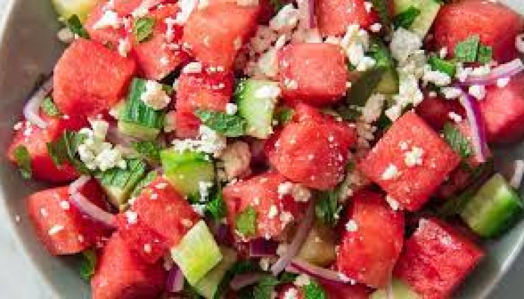 Summer Solstice, Watermelon & Feta Salad