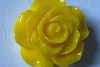 Yellow Rose Charm